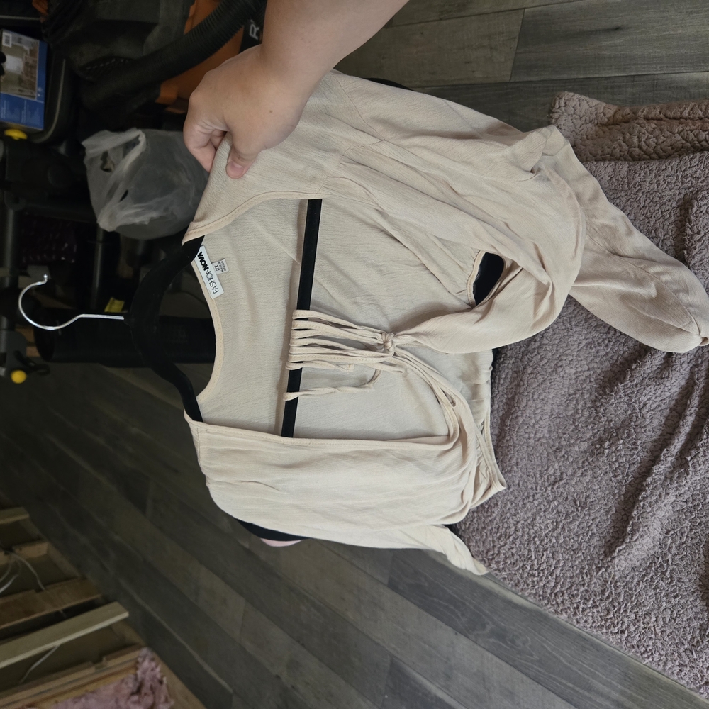 Fashion Nova Cream Blouse
